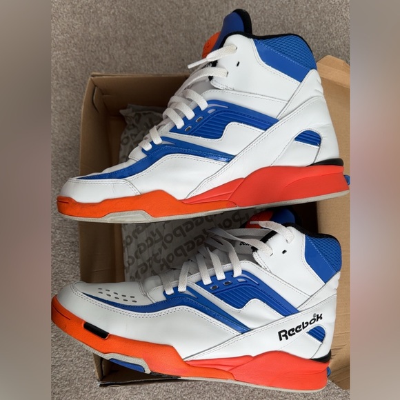 Reebok Twilight Zone Pump Classic wht/blue/orange/black 13 - Picture 3 of 8